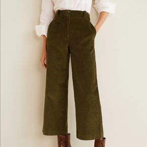 Mango Flared Corduroy Trousers
